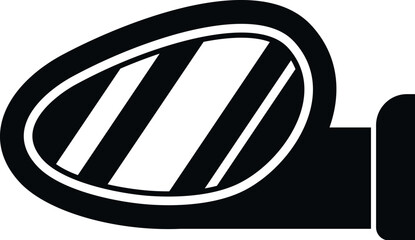 Car wing mirror showing reflection for automotive safety and awareness