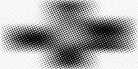 Grunge halftone gradient background. Faded grit noise texture. White and black sand wallpaper. Retro pixelated backdrop. Anime or manga style comic overlay. Vector graphic design textured template
