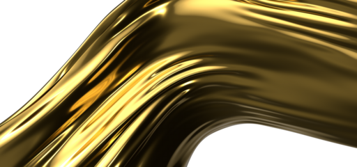 Golden Luxury: Abstract 3D Gold Cloth Illustration for Sumptuous Designs
