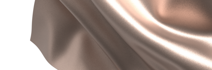 Luminous Fabric: Abstract 3D Gold Cloth Illustration for Radiant Visuals