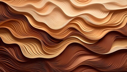 Wavy Paper Texture Cutout Design Elegant Background Made With Generative Ai
