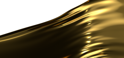 Luxury Unveiled: Abstract 3D Gold Cloth Illustration for Opulent Visuals