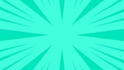 Vibrant Turquoise Comic Speed Burst Background © Nuwirana