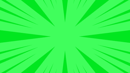 Vibrant Green Comic Speed Burst Background © Nuwirana