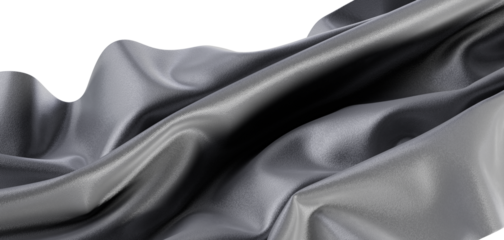 Elegant abstract background featuring a flowing silver fabric with a textured woven surface. Perfect for design projects