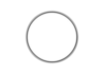 A circular shadow effect, transparent PNG, clean minimal design element.