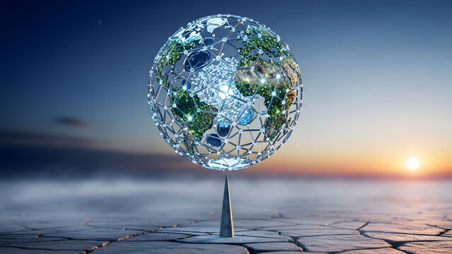 Global Economy on Edge. Perfect for: Risk management, economic editorials