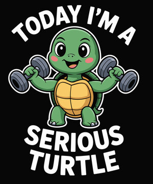 today i'm a serious turtle funny fitness lifting weights gym