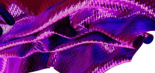 Abstract and elegant background of a metallic purple fabric with waving lines, perfect for design needs.