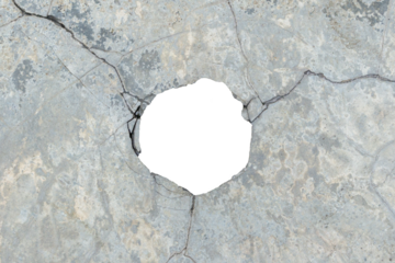 Cracked Cement Plaster with Central Hole Texture