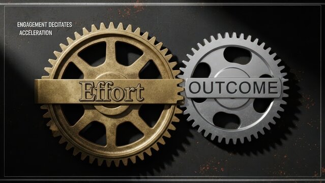 Gears of Effort Connecting to Outcome