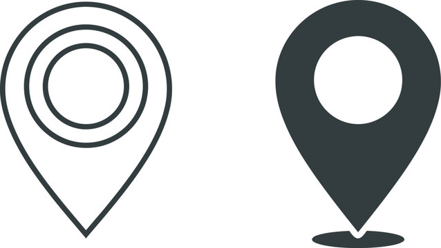 vector map pointer icon