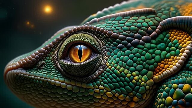 Chameleon Eye Close-Up - A Detailed Look at Natures Master of Disguise.