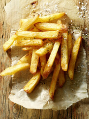Rustic Homemade French Fries &ndash; AI Generative