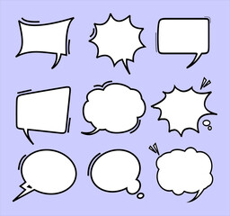 Set of Speech Bubble Collection