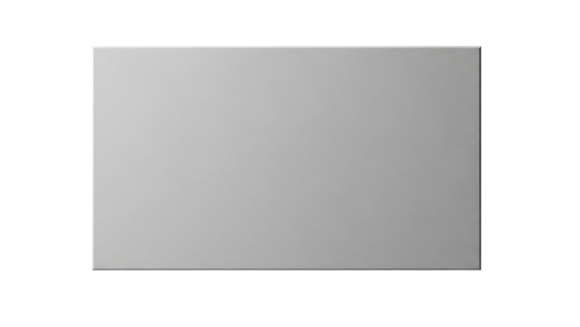 Metallic Silver Rectangle on Transparent Background for Technology and Design - Powered by Adobe
