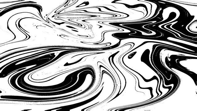 Abstract monochrome ink marble background. Ebru marbling, traditional Turkish painting art