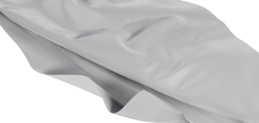 Close up of flowing gray fabric. Abstract textures and patterns. Elegant background with soft curves. Ideal for design n