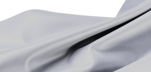 Close-up of flowing white fabric, showing texture and folds. Perfect for backgrounds or abstract concepts. Clean, modern