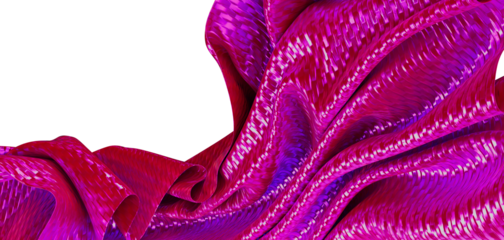 Dynamic image of luxurious silk fabric with stunning pink and purple hues. Perfect for elegant, creative, and abstract d