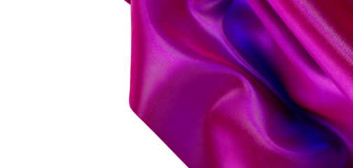 Close-up of elegant pink and purple silk fabric with shimmering texture. Perfect for backgrounds, design projects, and c