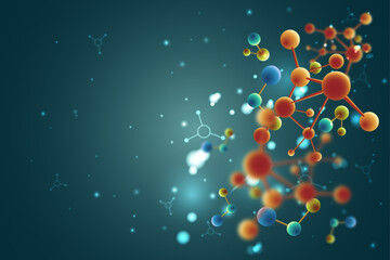 Complex Chemical Bonding Atomic Illustration
