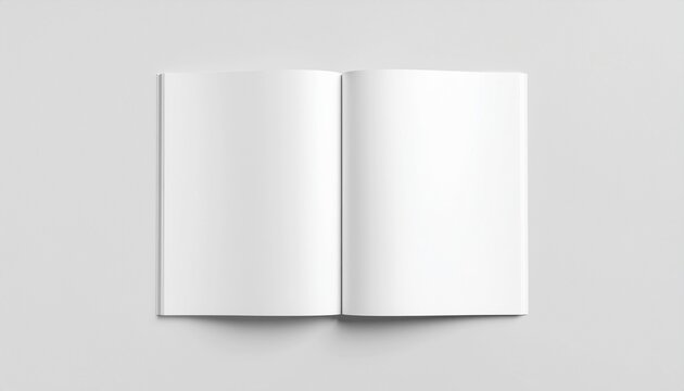 Open Magazine Spread Mockup for Editorial Design
