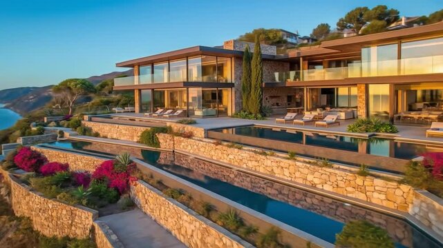 Luxury Oceanfront Villa Retreat: Breathtaking Coastal Views and Infinity Pool Design Escape