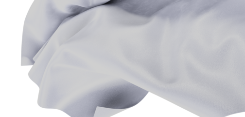 Abstract and elegant background of a white cloth in motion, showing delicate textures and waves. Perfect for artistic de