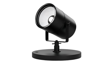 Modern black outdoor spotlight