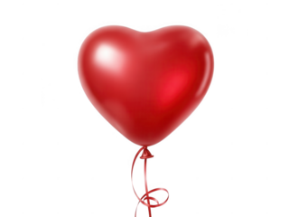 Red Heart Balloon on Black Background heart shaped balloon valentines day love