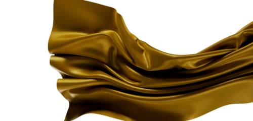Luxurious golden fabric flowing, creating a rich texture. Perfect for design projects needing elegance and a touch of op