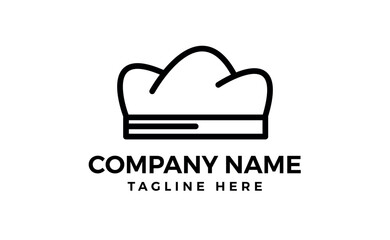 Uniform caps kitchen staff doodle outline style hand drawn classic chef toque