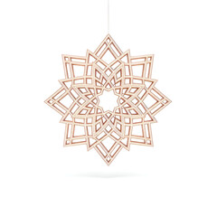 Intricate starburst decoration