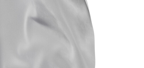 Close up shot of smooth, gray fabric texture with beautiful light and shadow play, ideal for background, elegant designs © vegefox.com