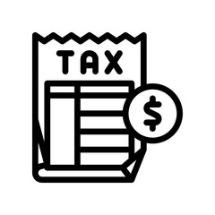 invoice tax line icon
