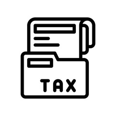 tax document line icon