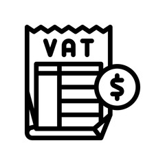 vat line icon