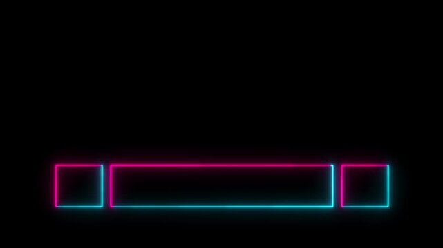 Neon line Modern cool-designed lower third in 4K alpha channel. Stunning 4K-alpha channel lower third quality for a title, TV news, information call box bars, and news channels. Easy to use. 4k video.