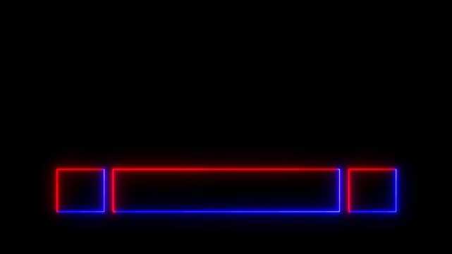 Neon line Modern cool-designed lower third in 4K alpha channel. Stunning 4K-alpha channel lower third quality for a title, TV news, information call box bars, and news channels. Easy to use. 4k video.