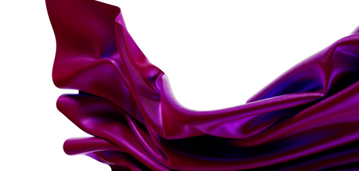 Close-up of a shimmering fabric in vibrant shades of purple and pink, perfect for abstract designs, fashion and textile