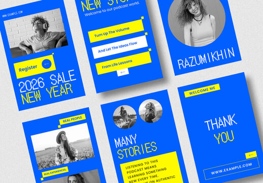 Set of Marketing Business Update Ad Banners Design