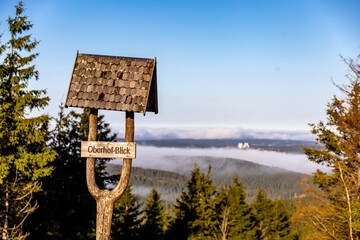 Winterwanderung im Th&uuml;ringer Wald auf den h&ouml;chsten Punkt am Rennsteig den Schneekopf - Th&uuml;ringen - Deutschland