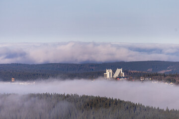 Winterwanderung im Th&uuml;ringer Wald auf den h&ouml;chsten Punkt am Rennsteig den Schneekopf - Th&uuml;ringen - Deutschland