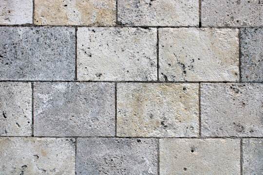Mur en pierre de taille, pierre rectangulaire