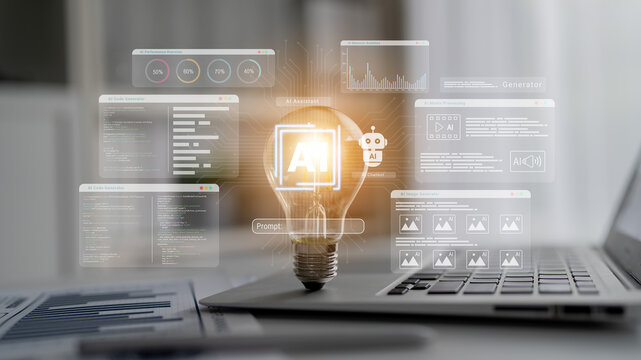 AI assistant dashboard for code, media, and image generation with performance analytics and chatbot modules Parse - Powered by Adobe