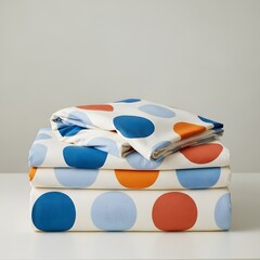 Colorful polka dot sheet set
