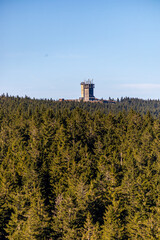 Winterwanderung im Th&uuml;ringer Wald auf den h&ouml;chsten Punkt am Rennsteig den Schneekopf - Th&uuml;ringen - Deutschland