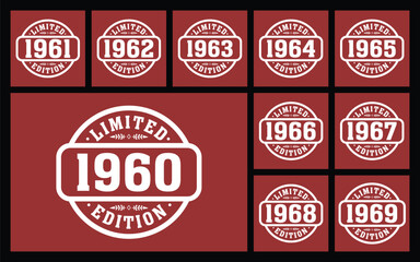 limited edition 1960 t shirt design