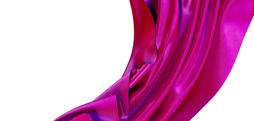 Stunning abstract image of shimmering pink fabric gracefully flowing, perfect for design and backgrounds, offering a sen © vegefox.com